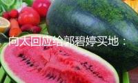 向太回應給郭碧婷買地：我覺得人心肉做，期望全國的婆婆都愛媳婦