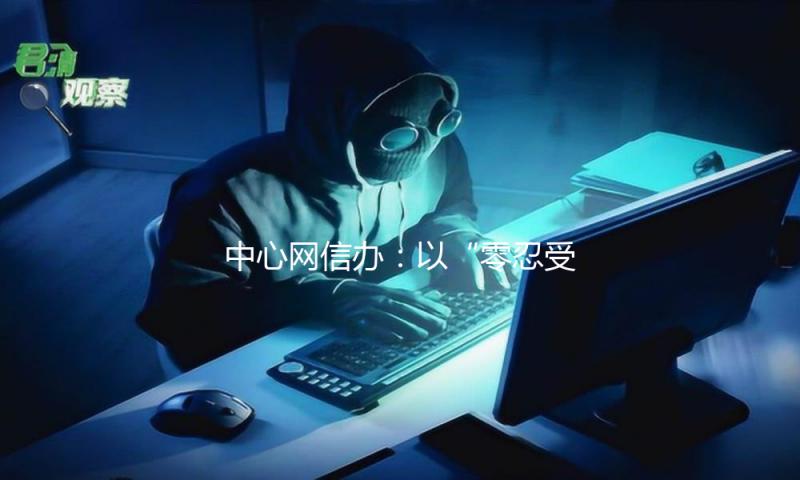 中心网信办：以“零忍受”情绪坚决冲击开盒乱象