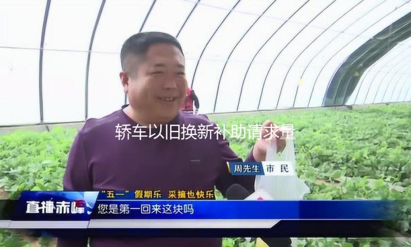 轿车以旧换新补助请求量打破1000万份