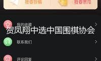 賀鳳翔中選中國圍棋協會副主席兼秘書長